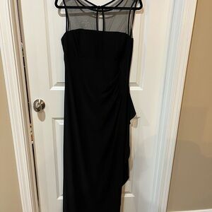 Elegant Black Sleeveless Formal Long Dress